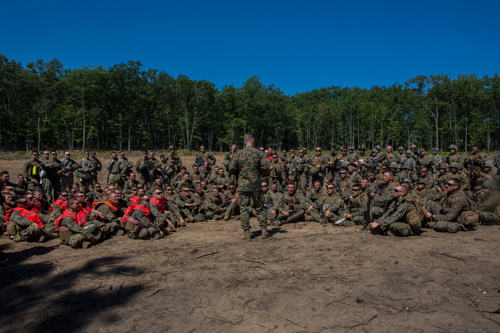 Maj. Gen. Whitman Visits 1/25 Marines During NS17