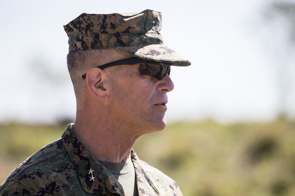 Maj. Gen. Whitman Visits 1/25 Marines During NS17