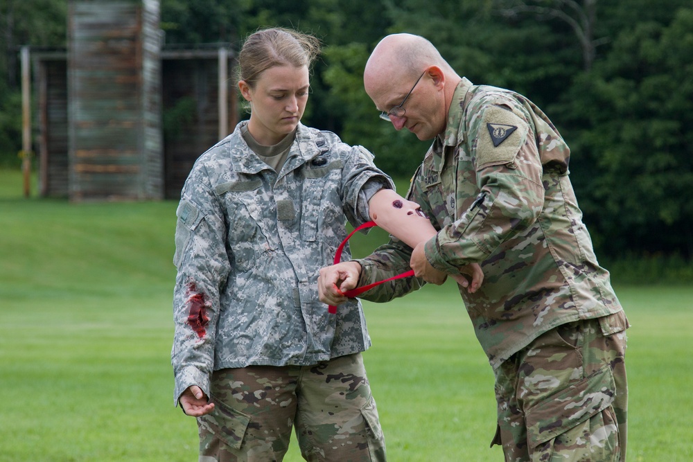 Soldiers Demonstrate Moulage