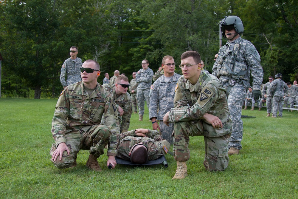 Litter Team Awaits Blackhawk