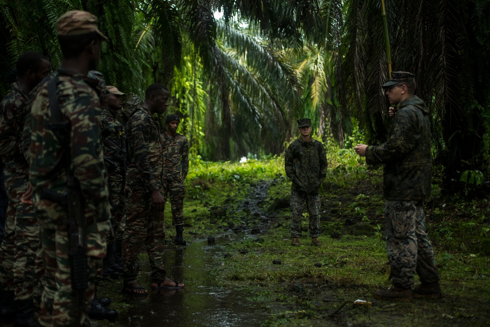 SPMAGTF-CR-AF Marines Train Cameroonian Marines