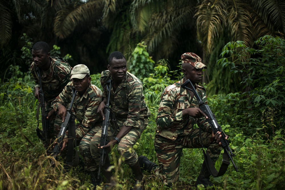 SPMAGTF-CR-AF Marines Train Cameroonian Marines