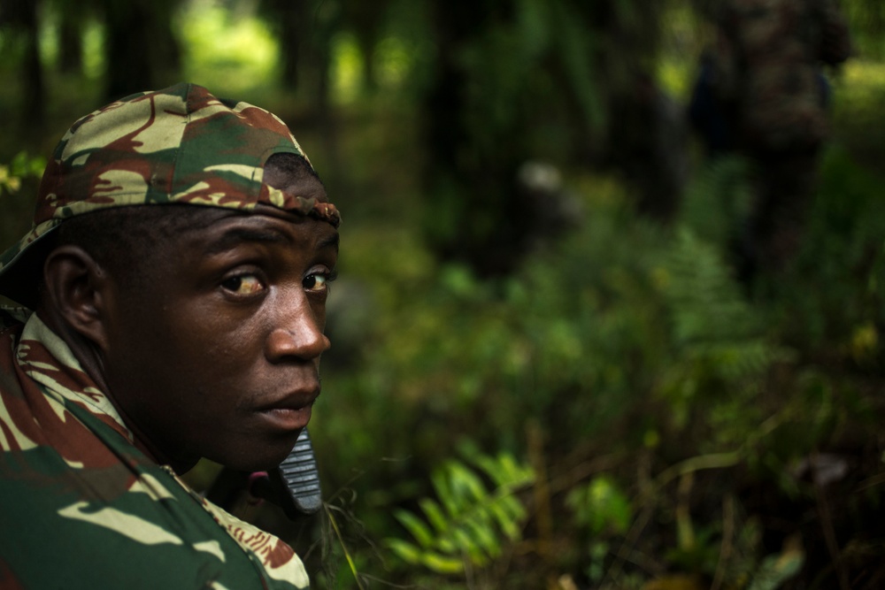 SPMAGTF-CR-AF Marines Train Cameroonian Marines