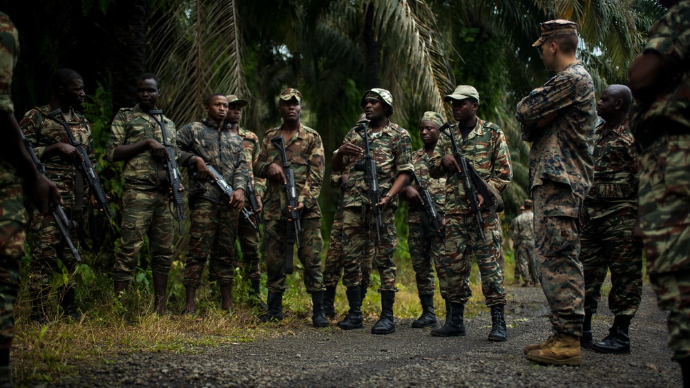 SPMAGTF-CR-AF Marines Train Cameroonian Marines