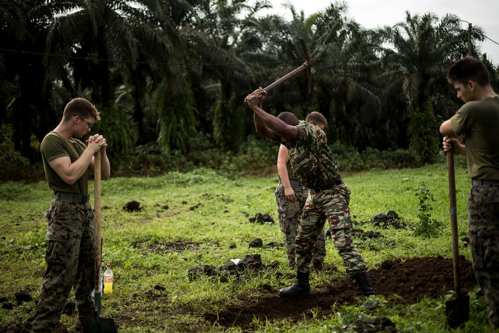 SPMAGTF-CR-AF Marines Train Cameroonian Marines