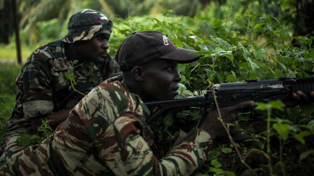 SPMAGTF-CR-AF Marines Train Cameroonian Marines