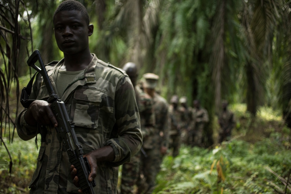 SPMAGTF-CR-AF Marines Train Cameroonian Marines