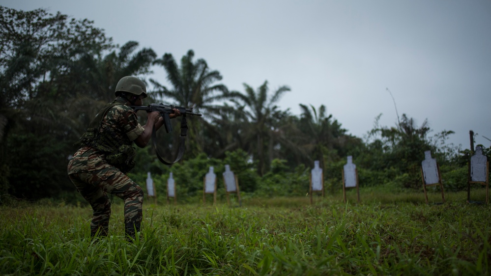 SPMAGTF-CR-AF Marines Train Cameroonian Marines