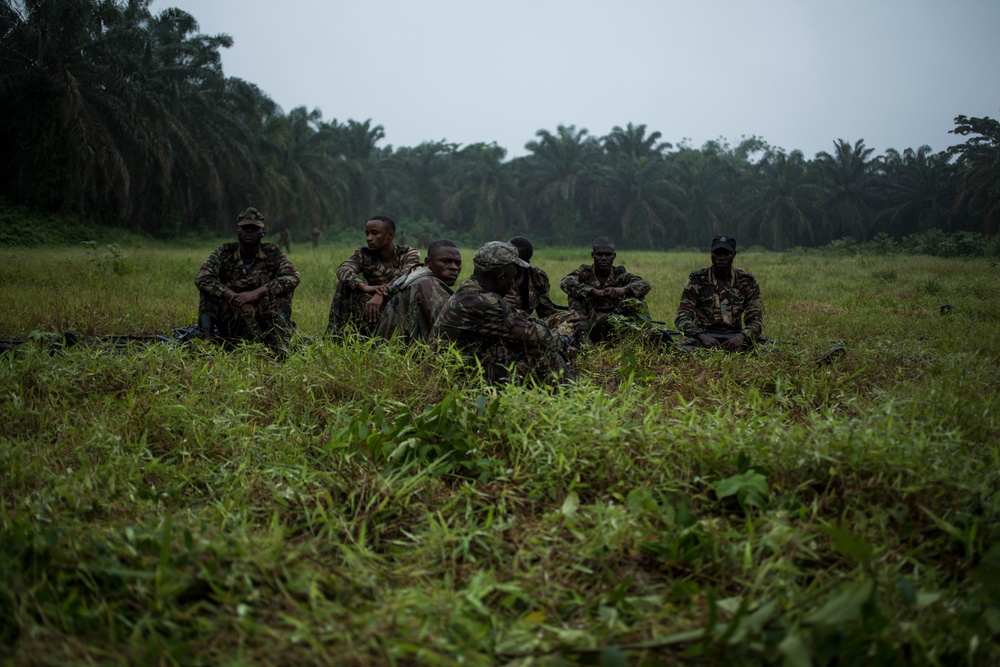 SPMAGTF-CR-AF Marines Train Cameroonian Marines