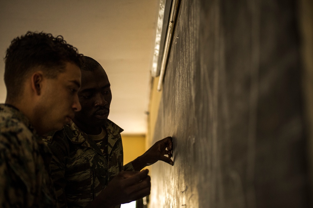 SPMAGTF-CR-AF Marines Train Cameroonian Marines