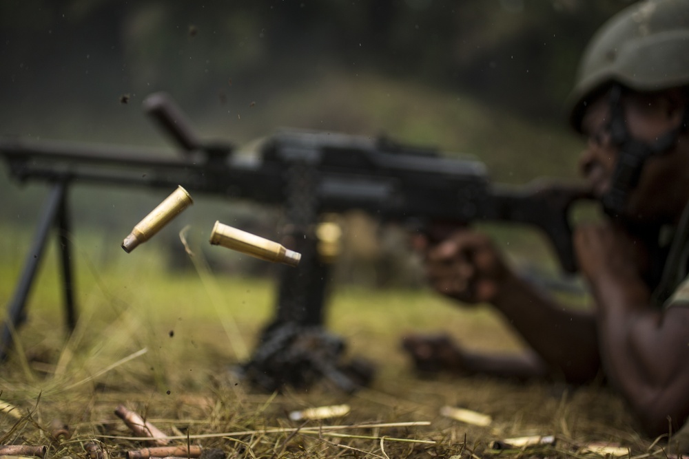 SPMAGTF-CR-AF Marines Train Cameroonian Marines