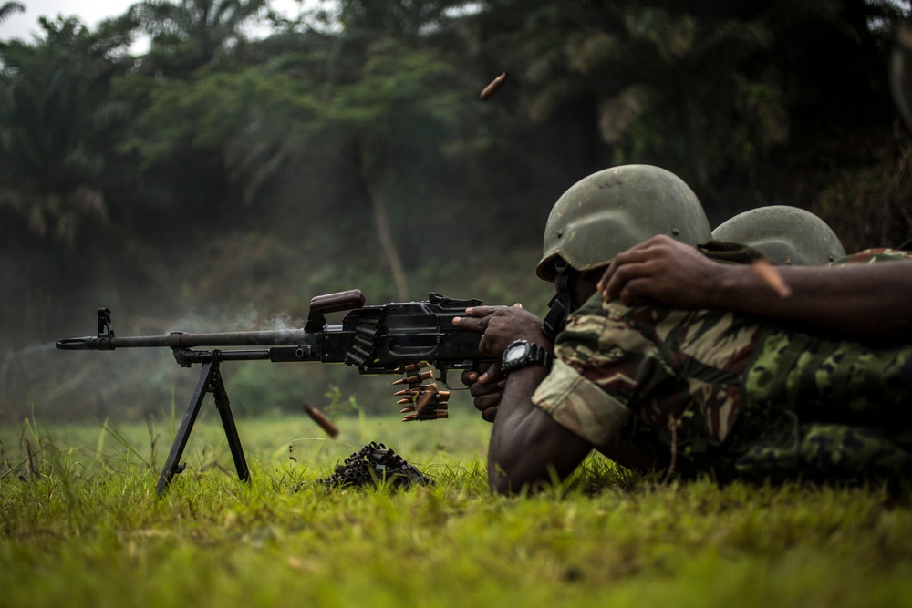 SPMAGTF-CR-AF Marines Train Cameroonian Marines