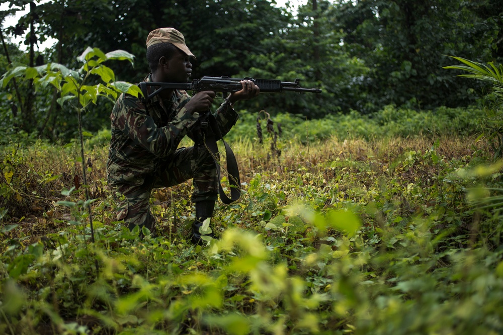 SPMAGTF-CR-AF Marines Train Cameroonian Marines