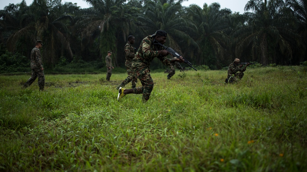 SPMAGTF-CR-AF Marines Train Cameroonian Marines