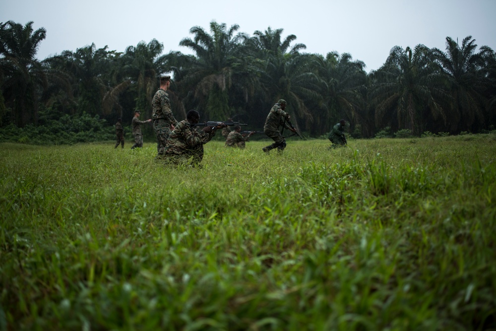 SPMAGTF-CR-AF Marines Train Cameroonian Marines