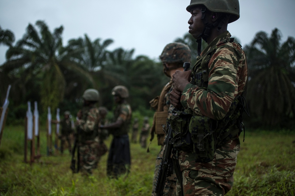 SPMAGTF-CR-AF Marines Train Cameroonian Marines