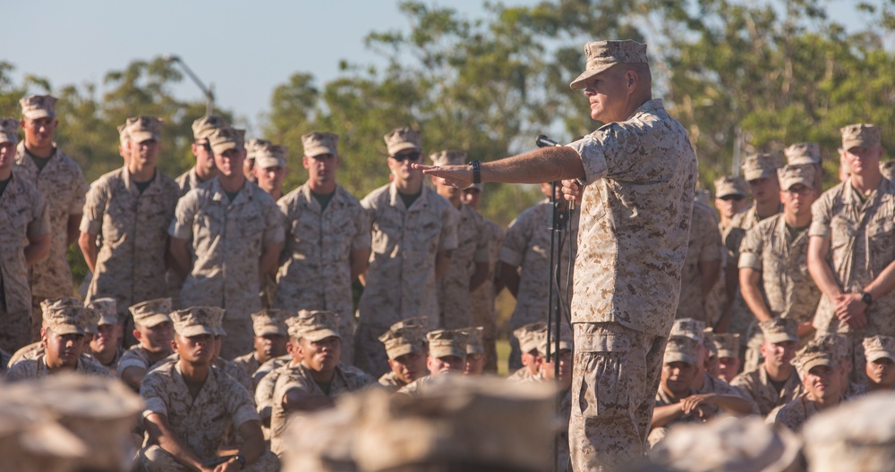 CMC &amp; SMMC Speak to MRF-D Marines