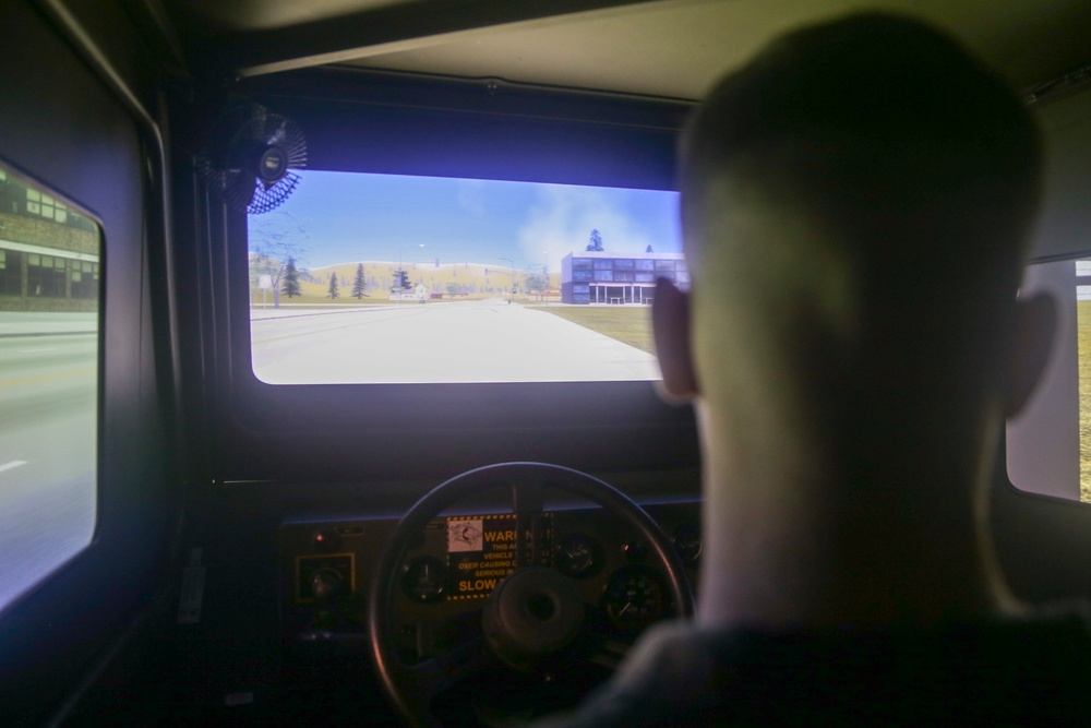 ESB Marines take on Humvee course