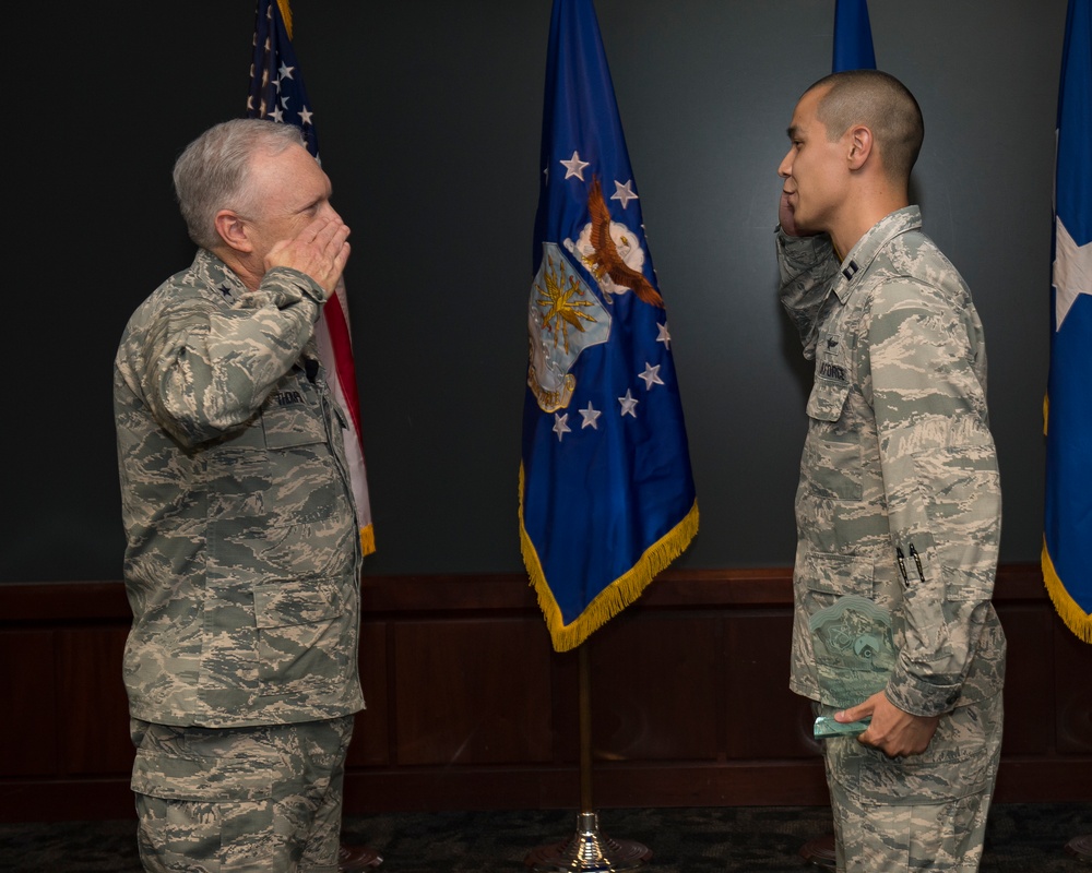 Lt. Gen. John Thompson visits Space Logistics Directorate