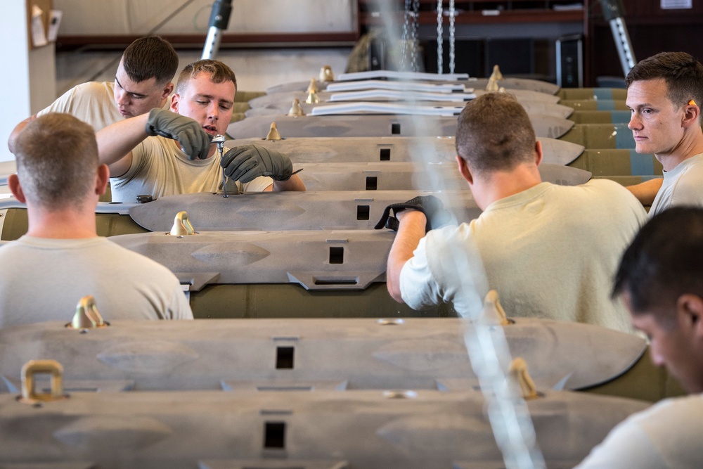 F-35A to fly during WSEP: 388th MXS Munitions Flight builds bombs for evaluations