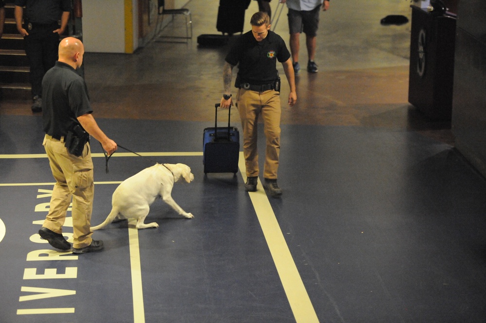 Coast Guard participates in international canine explosives detection demonstration