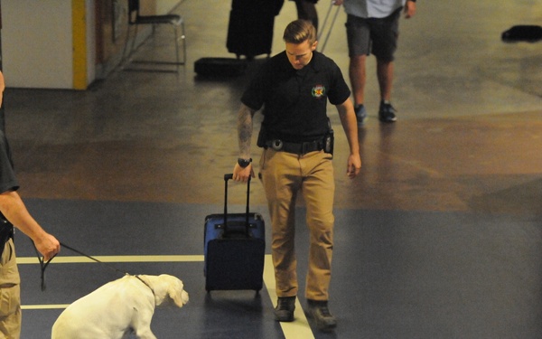 Coast Guard participates in international canine explosives detection demonstration