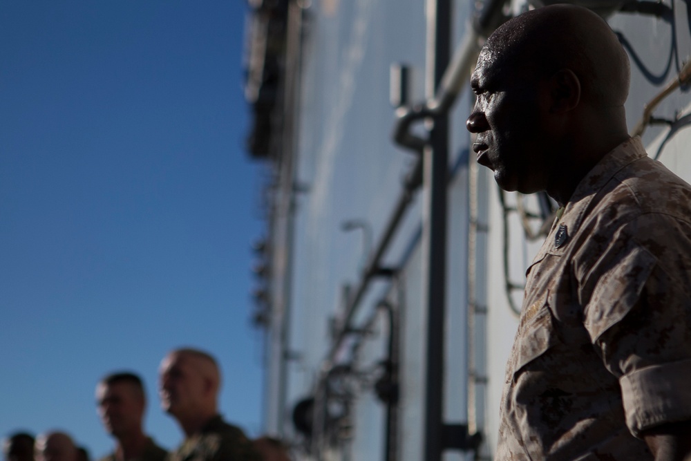 Corps’ top leaders visit 31st MEU, Bonhomme Richard