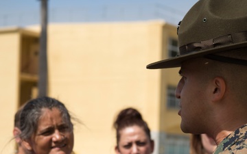 Texas and Arkansas educators walk through the footsteps of a Marine recruit