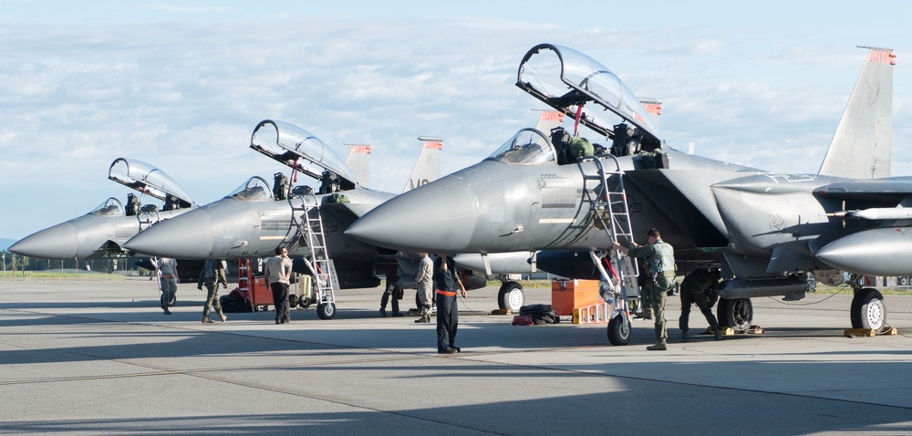 391st Fighter Squadron train at Red Flag Alaska 17-3