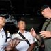 USS San Diego (LPD 22) Commanding Officer Speaks with Tug Boat Pilots