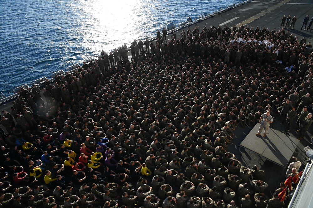 Commandant of Marine Corps General Robert Neller Visits Bonhomme Richard, 31st MEU