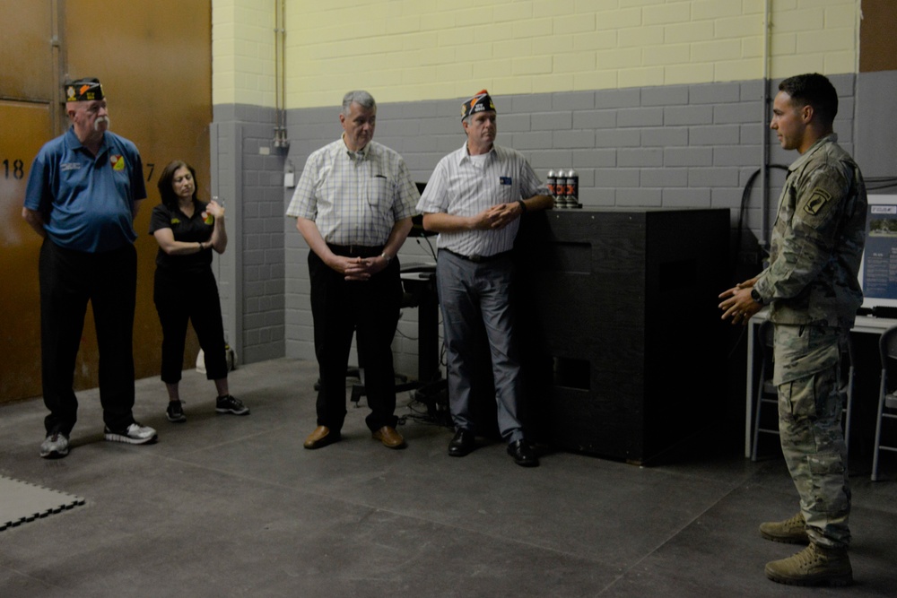 VFW Leaders visit Grafenwoehr's Gunfighter Gym