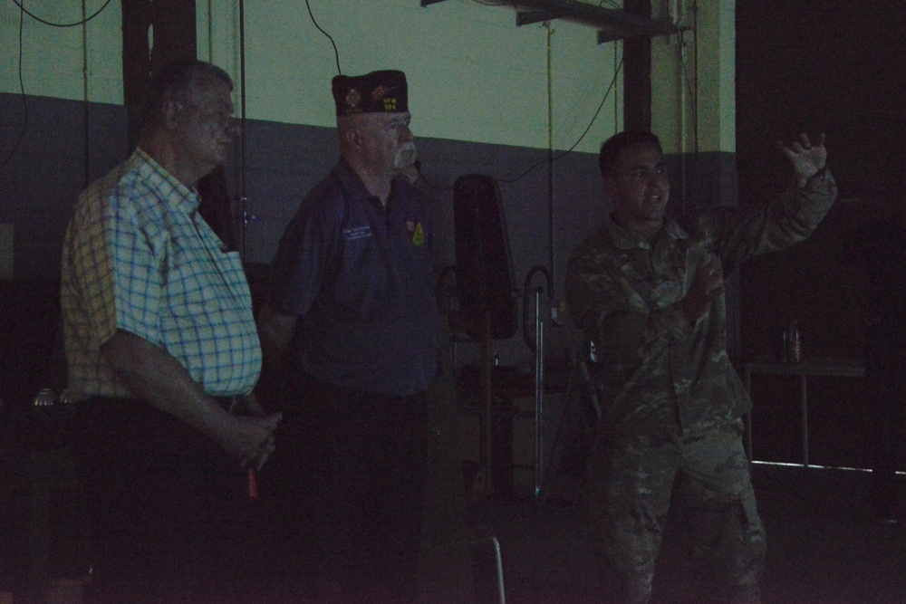 VFW Leaders visit Grafenwoehr's Gunfighter Gym