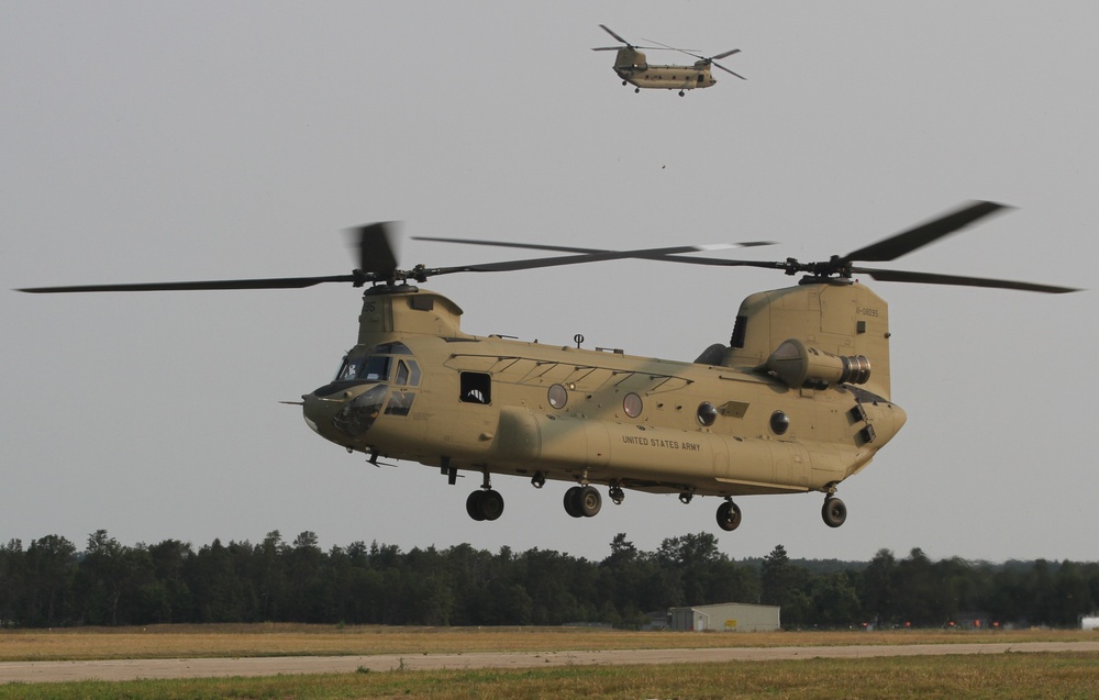 DVIDS - Images - Northern Strike 17: CH-47 Chinook lands at Grayling ...