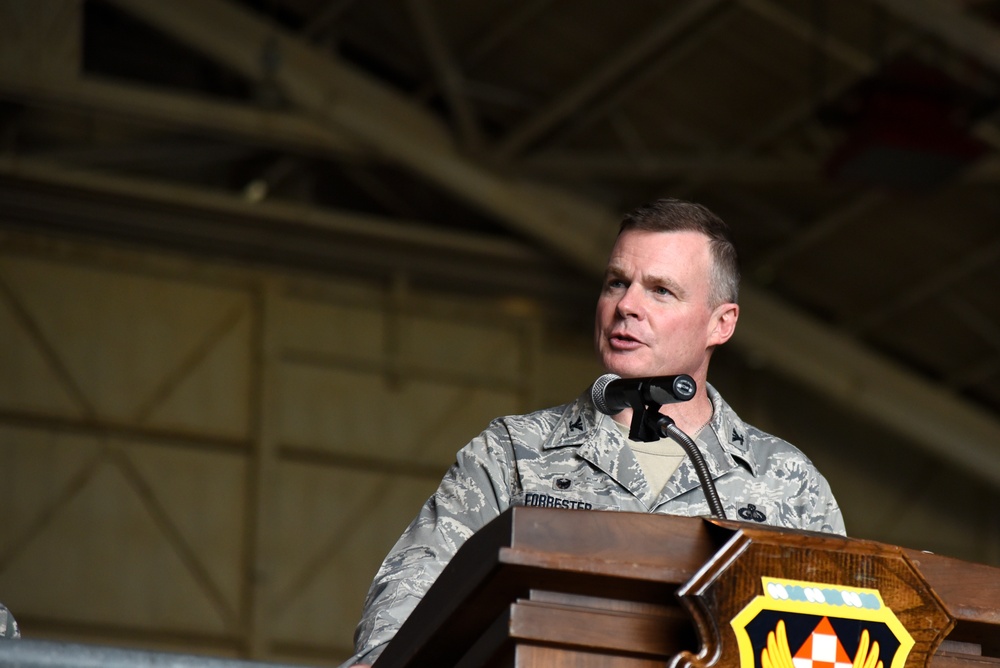 Col. Marlon Crook assumes command of the 105th Mission Support Group