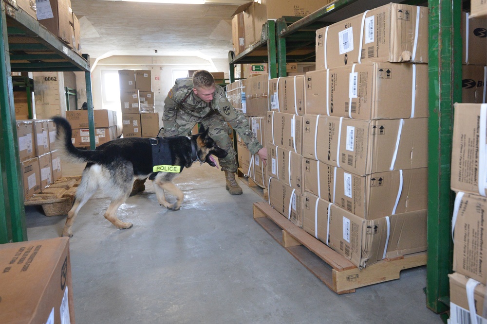 131st MP MWD training