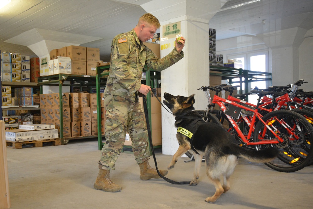 131st MP MWD training