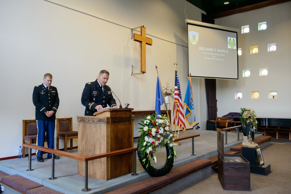 Memorial Ceremony for Master Sgt. James T. White IV