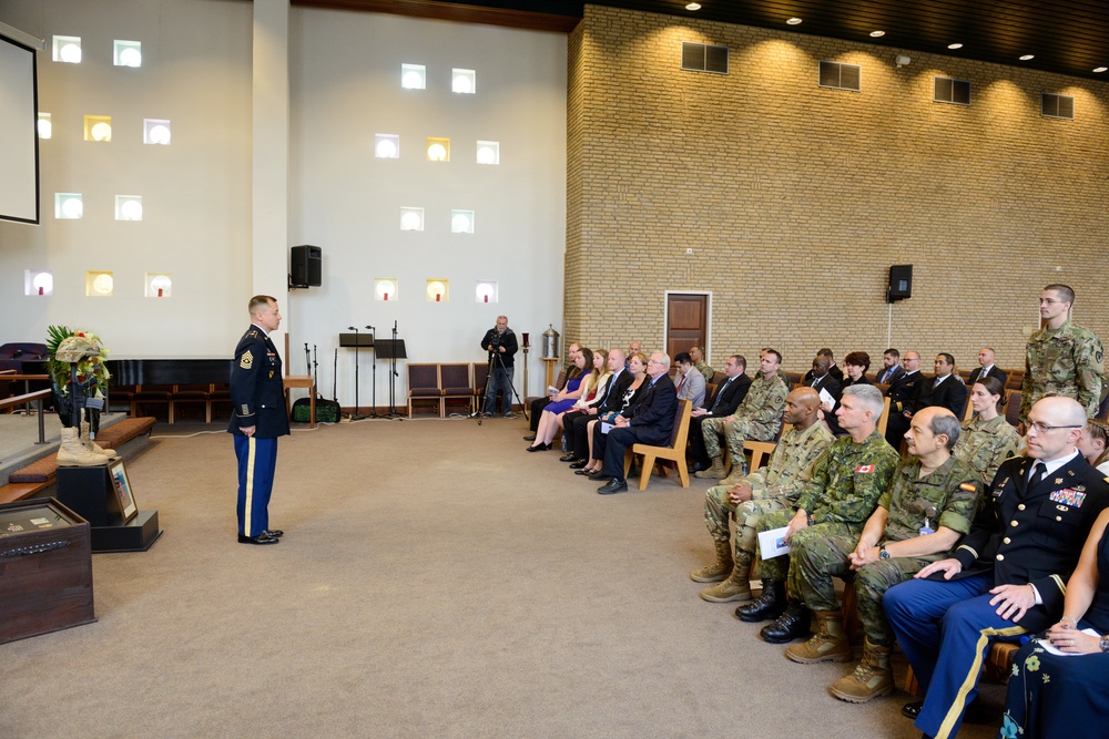 Memorial Ceremony for Master Sgt. James T. White IV