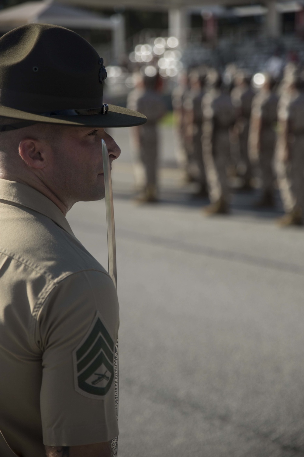 Marine recruits complete final drill evaluation on Parris Island