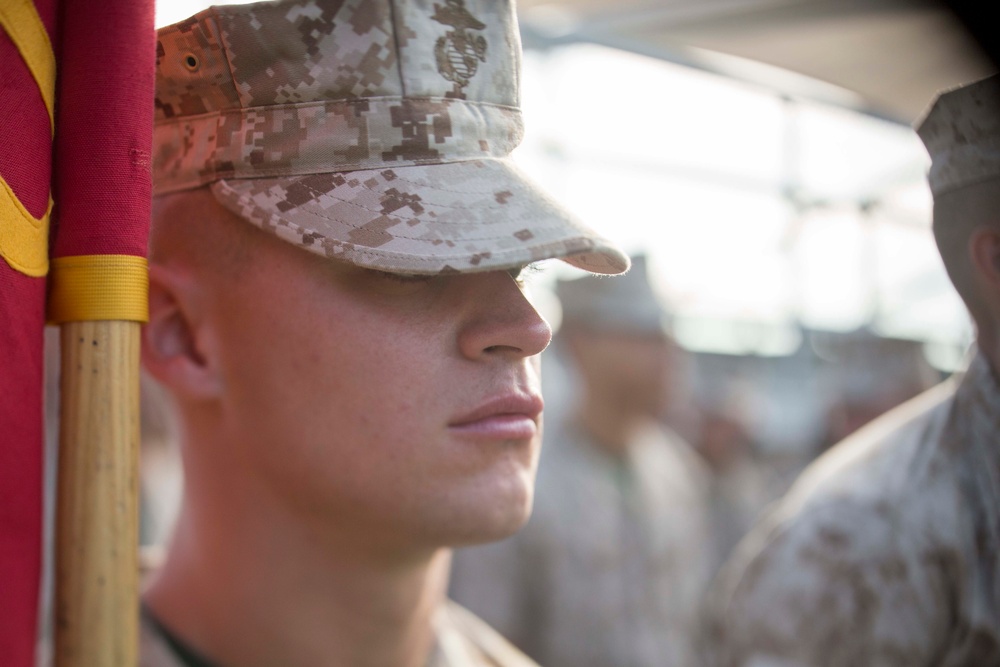 Marine recruits complete final drill evaluation on Parris Island