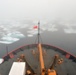 Coast Guard Cutter Healy transits through ice floe in the Arctic Ocean