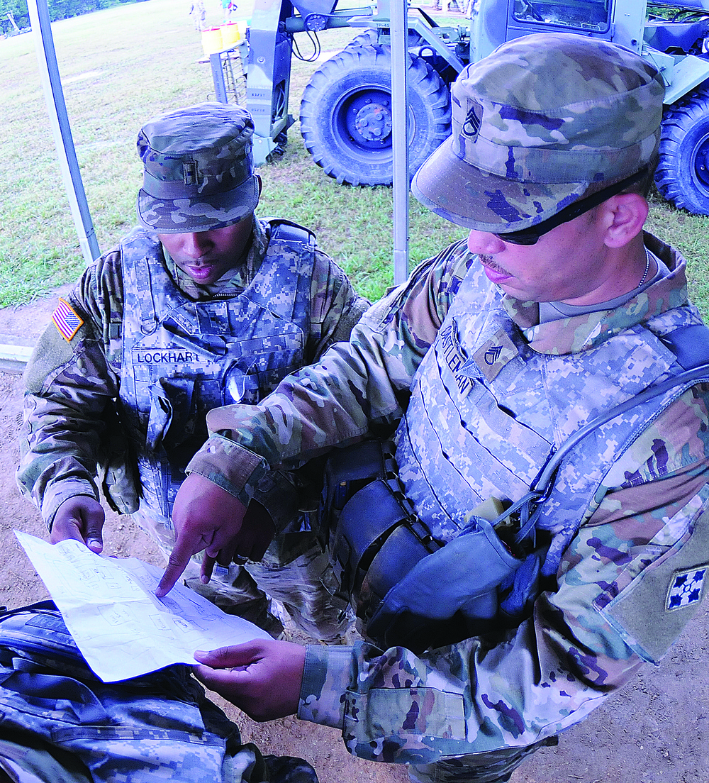 Learning by layout -- Soldiers use sand tables to configure field ammunition facilities