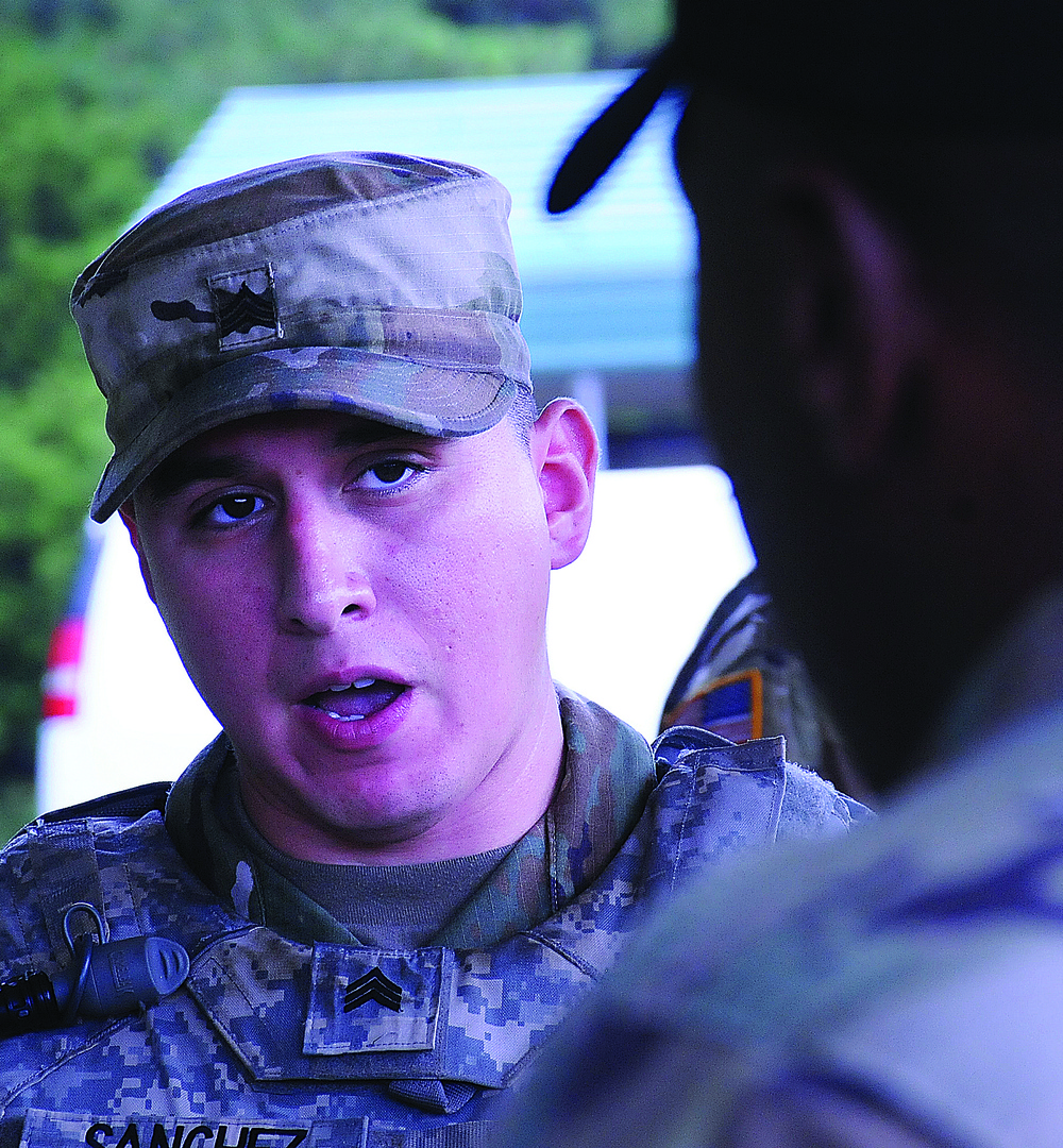 Learning by layout -- Soldiers use sand tables to configure field ammunition facilities