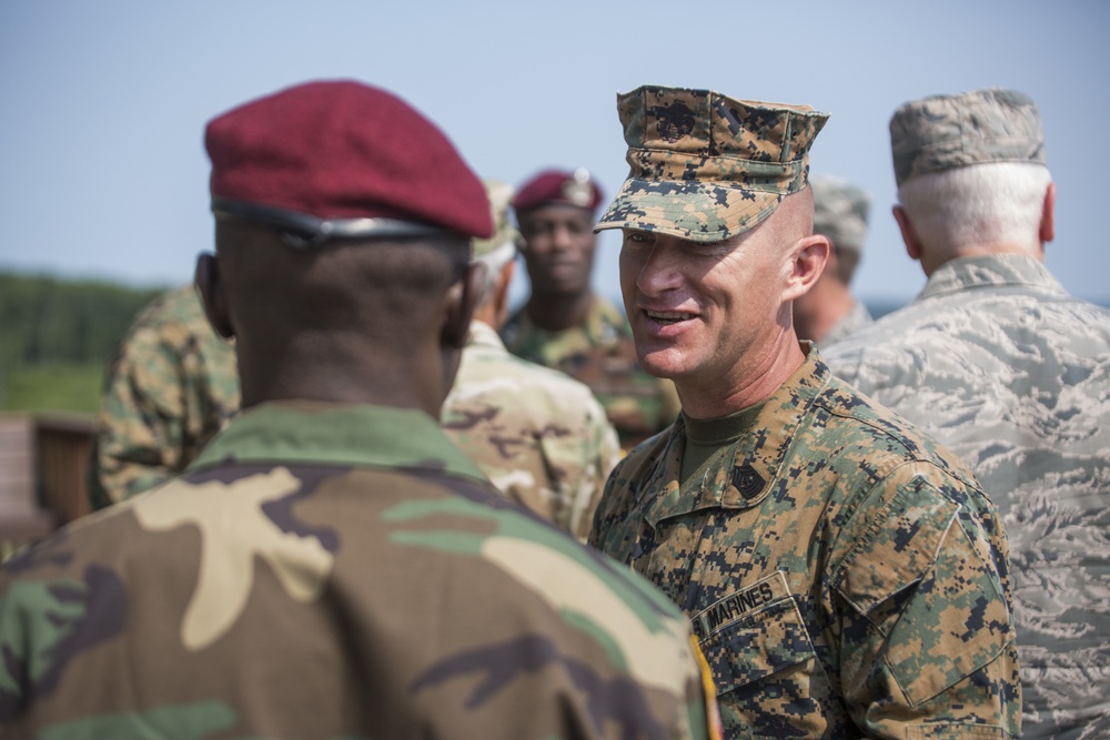 4th MARDIV Sgt. Maj. Visits Northern Strike 17