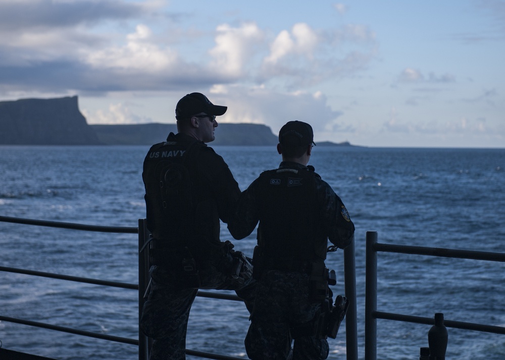 GHWB is the flagship of Carrier Strike Group (CSG) 2, which is comprised of the staff of CSG-2; GHWB; the nine squadrons and staff of Carrier Air Wing (CVW) 8; Destroyer Squadron (DESRON) 22 staff and guided-missile destroyers USS Laboon (DDG 58) and USS