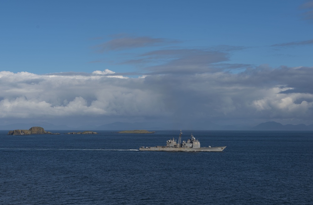 Saxon Warrior is a United States and United Kingdom co-hosted carrier strike group exercise that demonstrates interoperability and capability to respond to crises and deter potential threats.