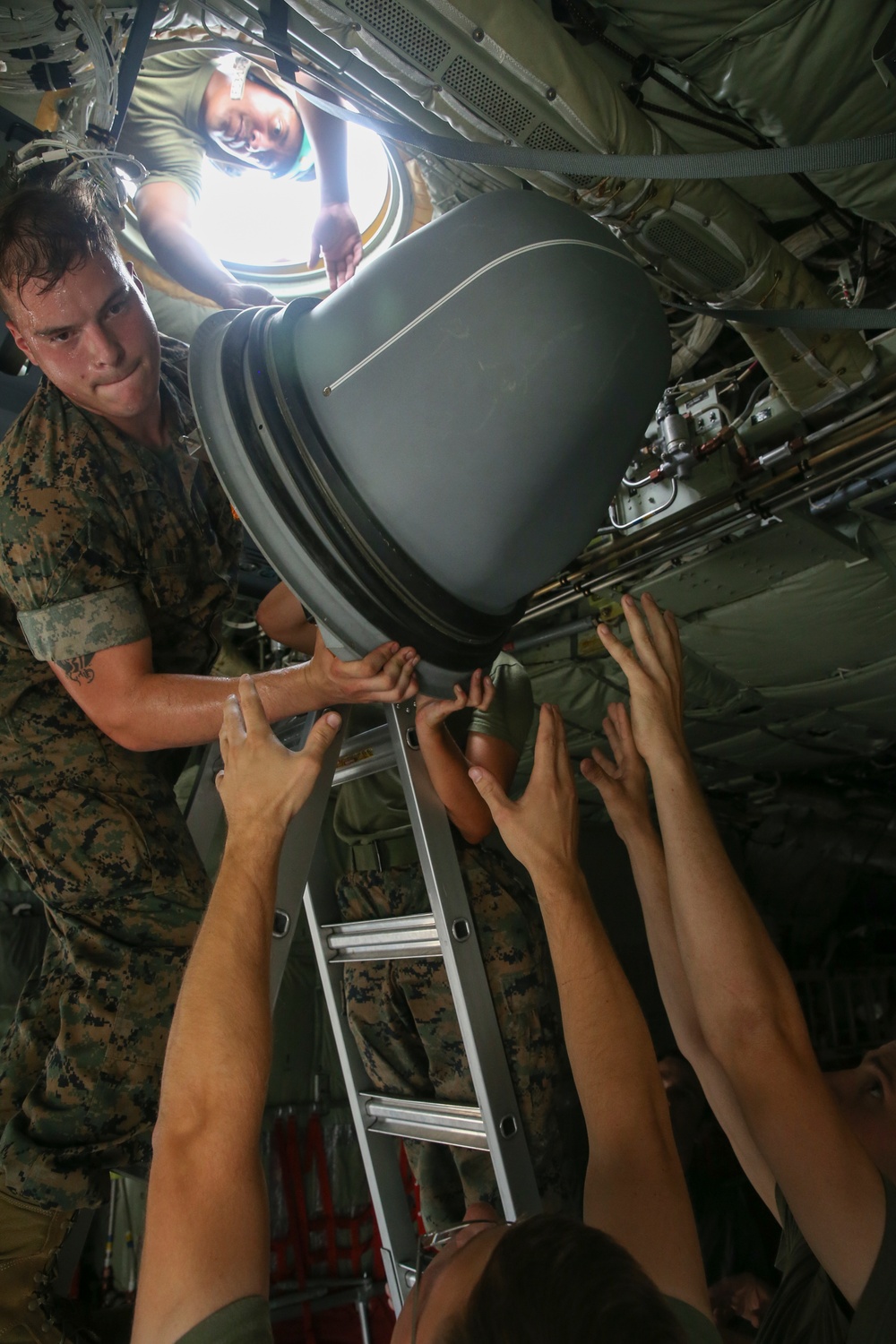 Marines with 22nd MEU Install Satellite Communication System