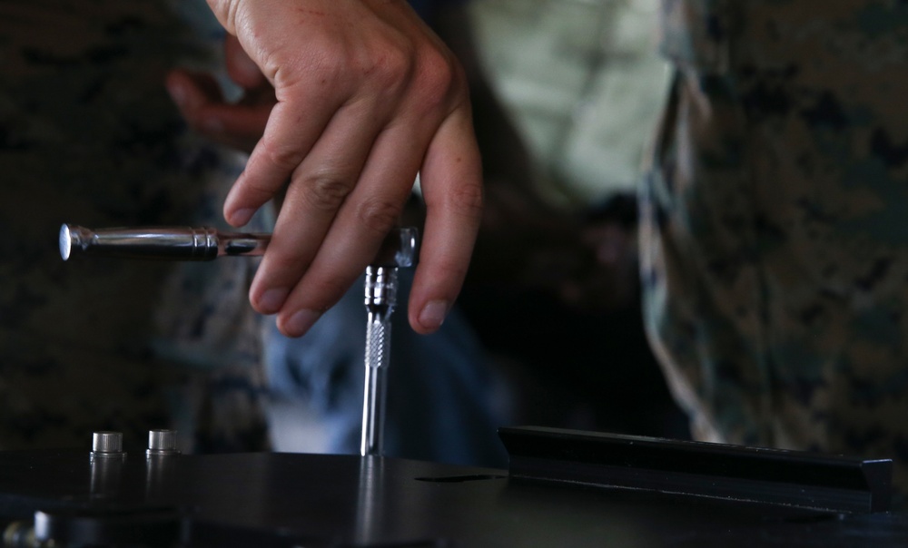 Marines with 22nd MEU Install Satellite Communication System