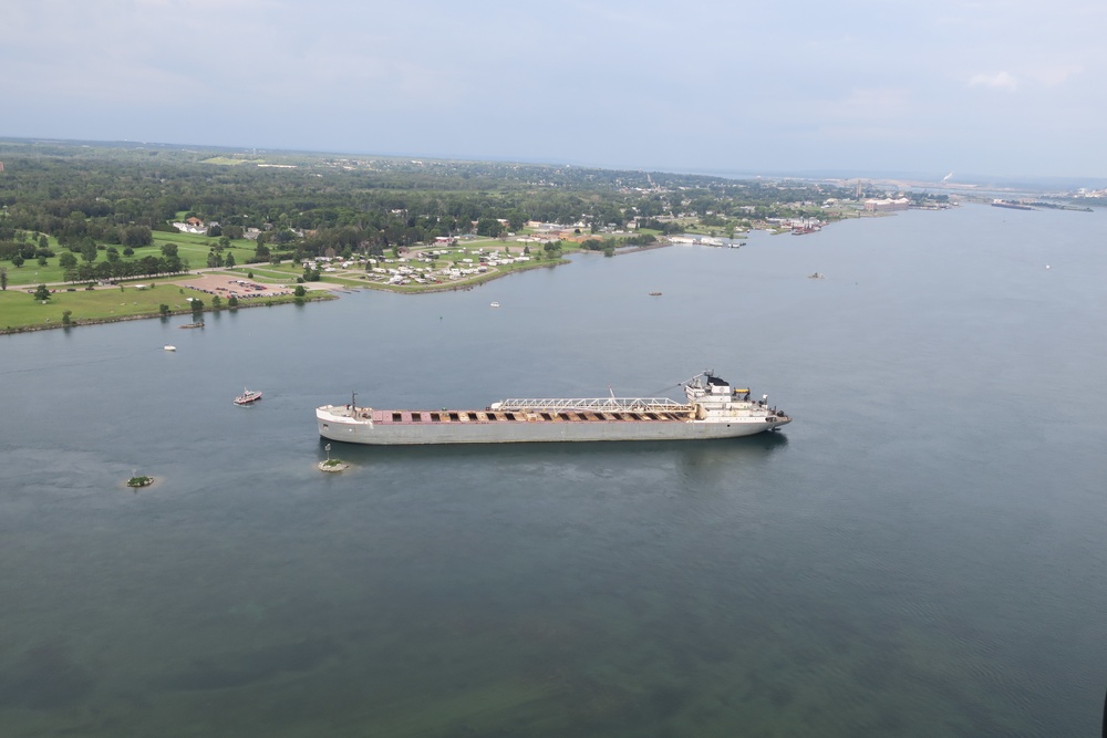 Cargo ship stuck in St. Mary's River